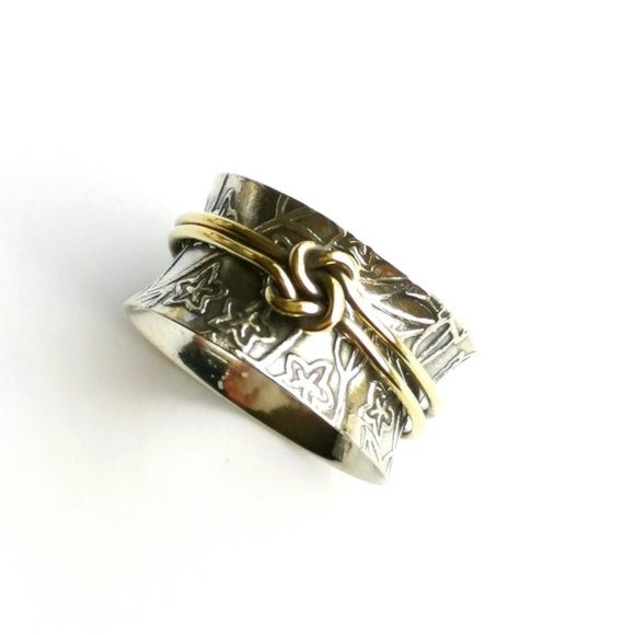 NWT, Sterling Silver meditation spinning spinner ring - Picture 1 of 7
